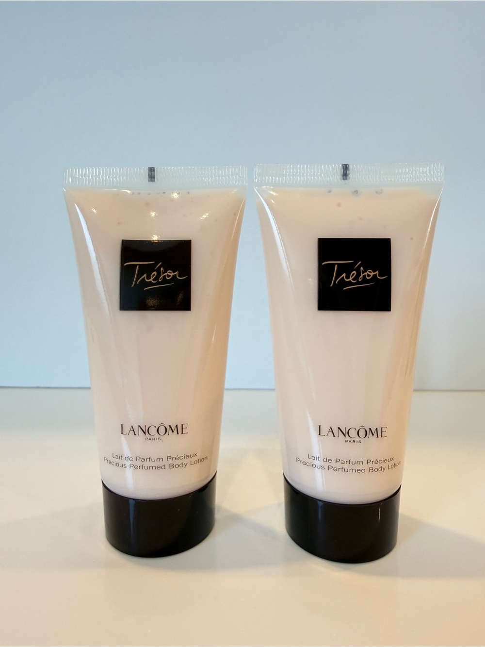NEW Lancome 2-Pc TRESOR Body Lotion 1.6oz/50ml EACH, Total 3.2oz/100ml